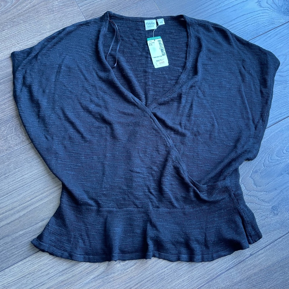 NWT Black Twik Top